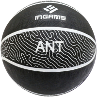 Баскетбольный мяч Ingame Ant №7 (черный/серый) - 