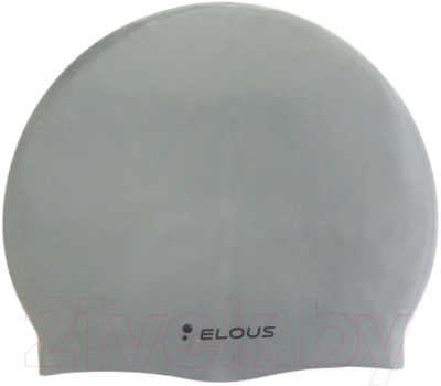Шапочка для плавания Elous Штрихи EL010 (серый)