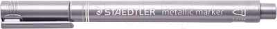 Маркер перманентный Staedtler Мetallic / 8323-81 (серебристый)