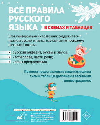 Учебное пособие АСТ Все правила русского языка в схемах и таблицах (Матвеев С.А.)