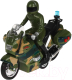 Мотоцикл игрушечный Технопарк Военный / MOTOFIG-15PLMIL-GN - 