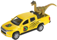 Автомобиль игрушечный Технопарк Mitsubishi с динозавром / L200-12DIN-DINO - 