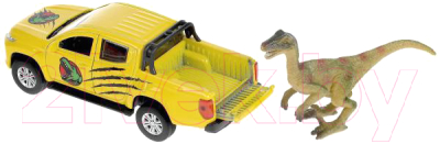Автомобиль игрушечный Технопарк Mitsubishi с динозавром / L200-12DIN-DINO