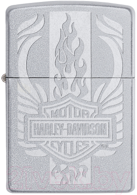 Зажигалка Zippo Harley-Davidson / 49660  (серебристый матовый)