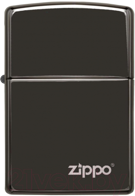 Зажигалка Zippo Classic с логотипом / 24756ZL (черный)