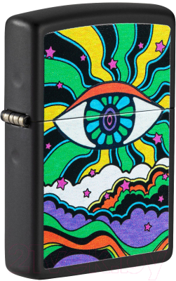 Зажигалка Zippo Black Light Eye Design / 49699 (черный матовый)