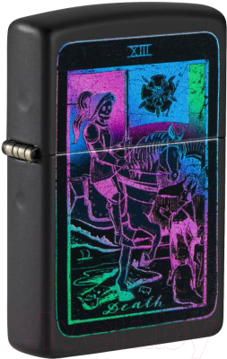 Зажигалка Zippo Tarot Card Design / 49698 (черный матовый)