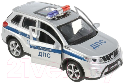 Автомобиль игрушечный Технопарк Suzuki Vitara Полиция / VITARA-12POL-SR (серебристый)