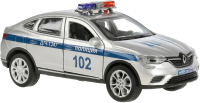 Автомобиль игрушечный Технопарк Renault Arkana Полиция / ARKANA-12SLPOL-SR - 