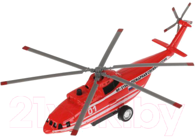 Вертолет игрушечный Технопарк Пожарный / COPTER-20SLFIR-RDWH