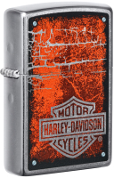 Зажигалка Zippo Harley-Davidson / 49658 (серебристый матовый) - 