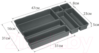 Изображение товара Органайзер для столовых приборов Idea М1619 (белый)