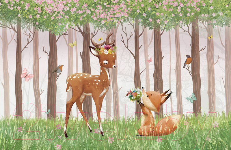 Фотообои листовые Citydecor Magic Forest 1 (400x260)