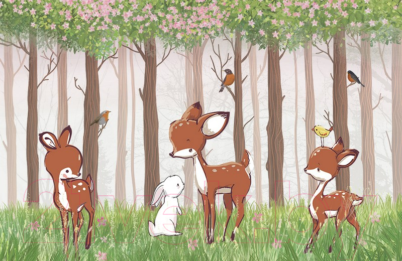 Фотообои листовые Citydecor Magic Forest 3 (400x260)