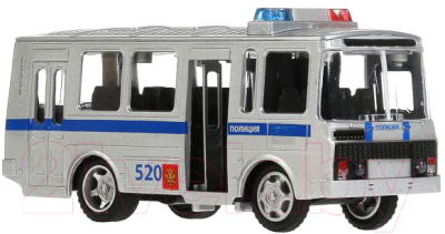 Автобус игрушечный Технопарк ПАЗ-3205 Полиция / CT11-257-6WB