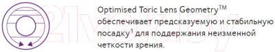 Изображение товара Контактная линза Biofinity AST Sph+0.50 CYL-1.25 ax180 R8.7