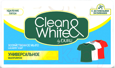 Мыло хозяйственное Duru Clean & White универсальное (2x120г)