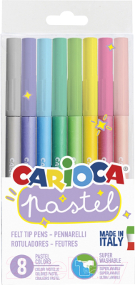 Фломастеры Carioca Pastel / 43032 (8шт)