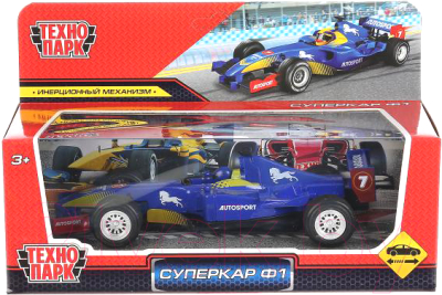 Автомобиль игрушечный Технопарк Суперкар Ф1 / F1-17RB-S