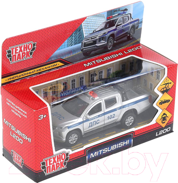 Автомобиль игрушечный Технопарк Mitsubishi L200 Pickup Полиция / L200-12POL-ARMSR