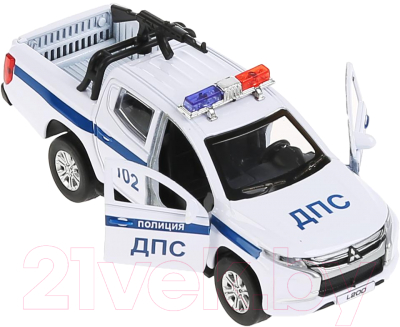 Автомобиль игрушечный Технопарк Mitsubishi L200 Pickup Полиция / L200-12POL-ARMWH