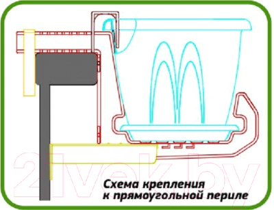 Держатель для кашпо Idea М3229 (терракотовый)