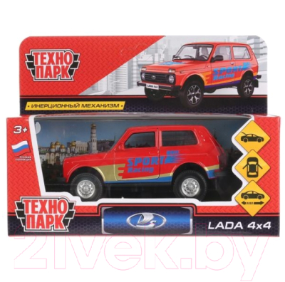 Автомобиль игрушечный Технопарк Lada 4x4 Спорт / LADA4X4-S (красный)