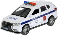 Автомобиль игрушечный Технопарк Mitsubishi Outlander Полиция / OUTLANDER-12POL-WH (белый) - 