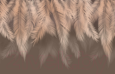 Фотообои листовые Citydecor Пальмовые листья (400x260, с оттенком бежевый)