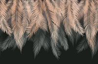 Фотообои листовые Citydecor Пальмовые листья (400х260, с оттенком бежевый-серый) - 