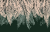 Фотообои листовые Citydecor Пальмовые листья (400x260, с оттенком бежевый-зеленый) - 