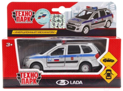 Автомобиль игрушечный Технопарк Lada Kalina Cross Полиция / SB-16-46-P-WB