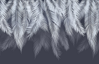 Фотообои листовые Citydecor Пальмовые листья (400х260, с оттенком голубой-синий) - 