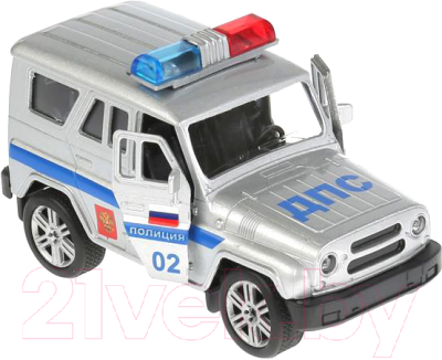 Автомобиль игрушечный Технопарк Uaz Hunter Полиция / SB-16-68-P-WB