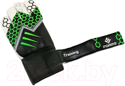 Перчатки вратарские Ingame Training IT-2020 (р.4, черный/зеленый)