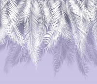 Фотообои листовые Citydecor Пальмовые листья (300x260, пурпурный) - 