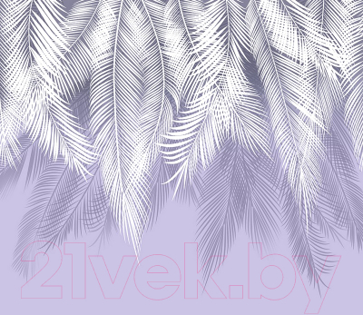 Фотообои листовые Citydecor Пальмовые листья (300x260, пурпурный)