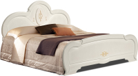 Двуспальная кровать ФорестДекоГрупп Щара 160 / СП002-05 (слоновая кость) - 