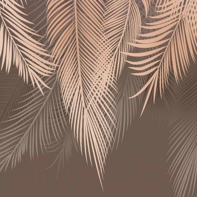 Фотообои листовые Citydecor Пальмовые листья (300x260, с оттенком бежевый)