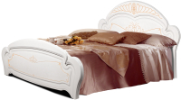 Двуспальная кровать ФорестДекоГрупп Луиза 180x200 (слоновая кость) - 