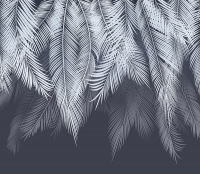 Фотообои листовые Citydecor Пальмовые листья (300x260, с оттенком голубой-синий) - 