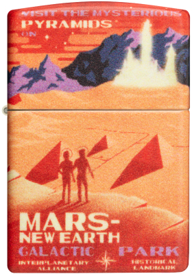 Зажигалка Zippo Mars Design / 49634 (красный матовый)