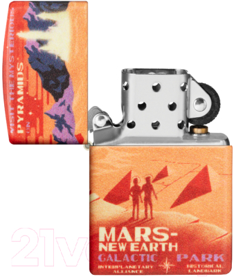 Зажигалка Zippo Mars Design / 49634 (красный матовый)