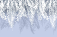 Фотообои листовые Citydecor Пальмовые листья (300x260, голубой) - 