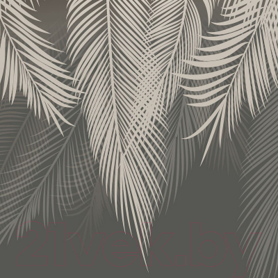 Фотообои листовые Citydecor Пальмовые листья (300x260, графит)