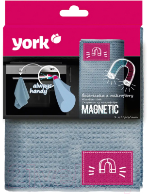 Салфетка хозяйственная York Из микрофибры с магнитом МагнитСистема
