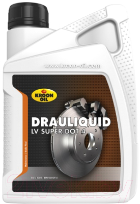 Тормозная жидкость Kroon-Oil Drauliquid-LV DOT 4 / 33820 (1л)