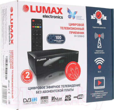 Тюнер цифрового телевидения Lumax DV3208HD