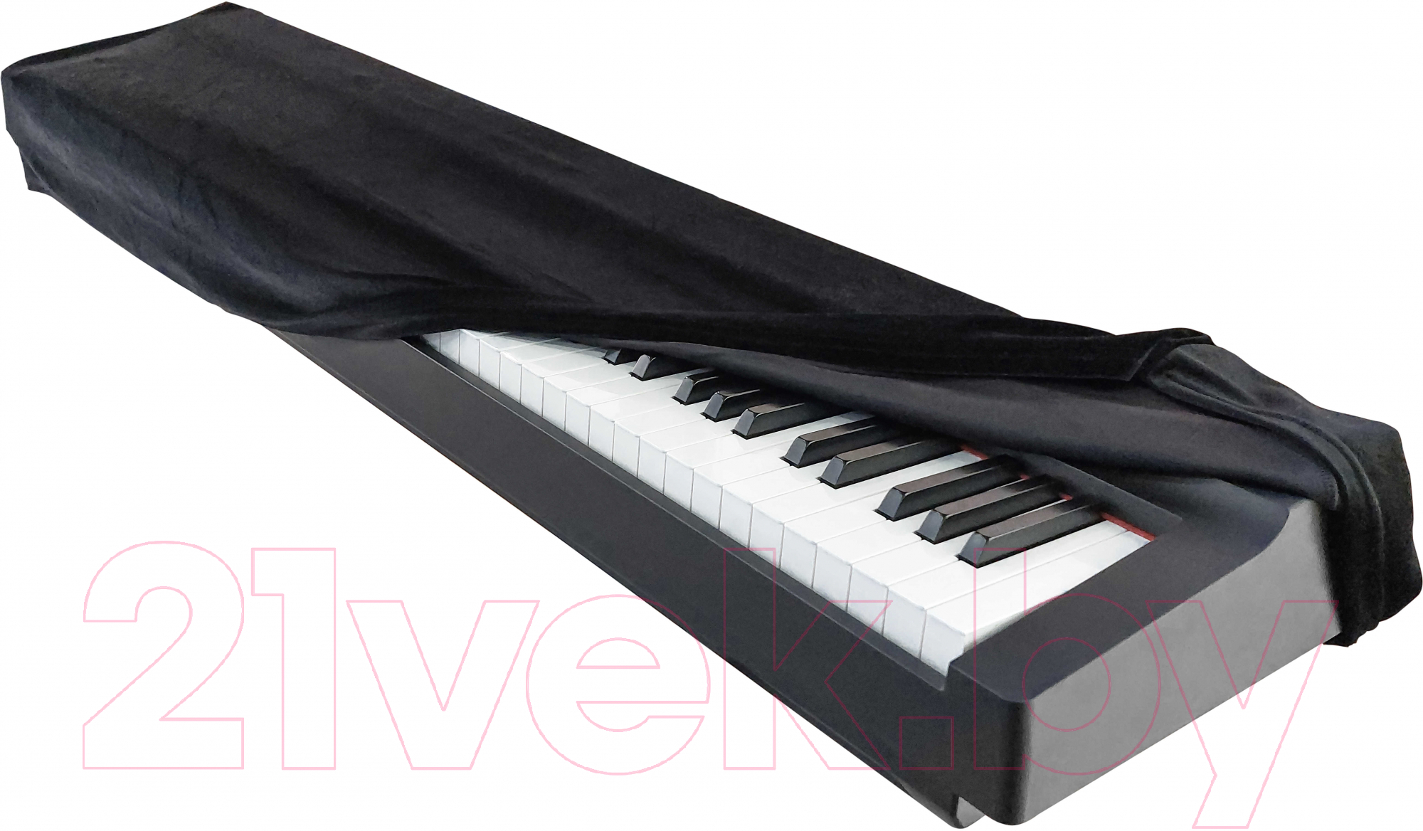 Чехол для цифрового пианино Lutner Aka-015B (бархатный/черный)