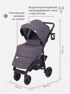 Детская прогулочная коляска MOWbaby Ride / RA082 (Carbon)